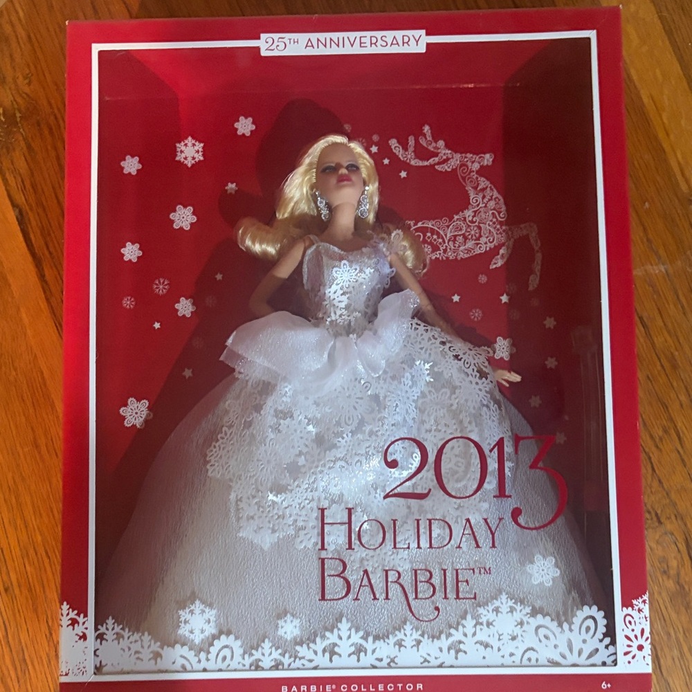 Barbie 2013 Holiday Doll in White and Red Box